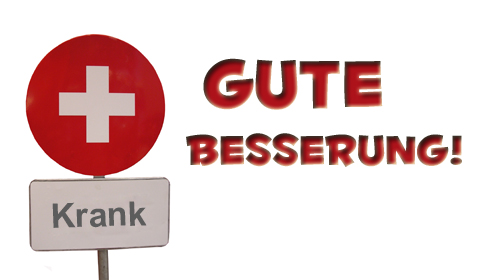 Gute Besserung Grußkarten, Genesung E-Cards, Genesungswünsche, Versende Grusskarte 140
