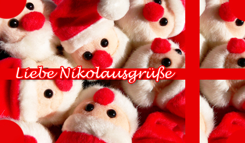 Nikolaus Grußkarten, Nikolausgruß, E-Cards Nikolaus, Versende Grusskarte 211