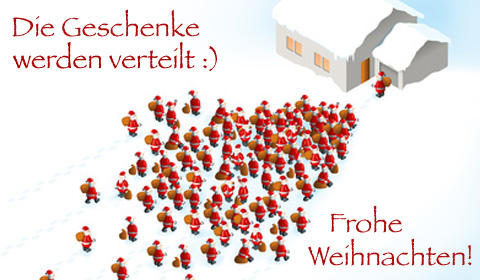 Frohe Weihnacht per E-Card wünschen