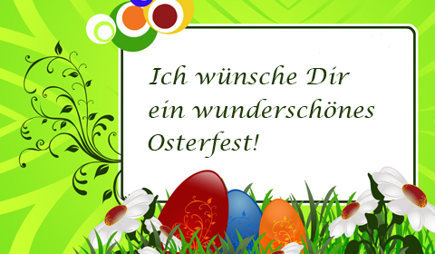 Lustige Ostersprüche als Grußkarte