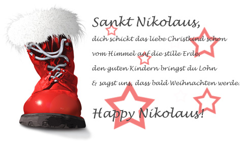 Nikolausgedicht für E-Cards