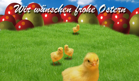 Osterwünsche: Frohe Ostern per Grußkarte